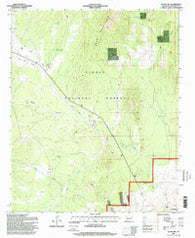 Silver Hill New Mexico Historical topographic map, 1:24000 scale, 7.5 X 7.5 Minute, Year 1995