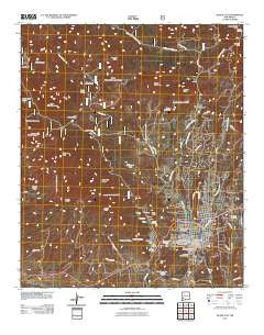 Silver City New Mexico Historical topographic map, 1:24000 scale, 7.5 X 7.5 Minute, Year 2011