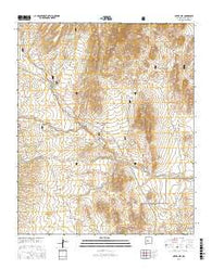 Silver Hill New Mexico Current topographic map, 1:24000 scale, 7.5 X 7.5 Minute, Year 2017