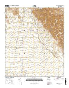 Sixteen Canyon New Mexico Current topographic map, 1:24000 scale, 7.5 X 7.5 Minute, Year 2017