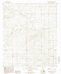 Sixteenmile Draw West New Mexico Historical topographic map, 1:24000 scale, 7.5 X 7.5 Minute, Year 1989
