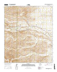 Sixteenmile Draw East New Mexico Current topographic map, 1:24000 scale, 7.5 X 7.5 Minute, Year 2017