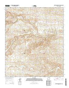 Sixteenmile Draw West New Mexico Historical topographic map, 1:24000 scale, 7.5 X 7.5 Minute, Year 2013