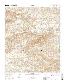 Sixteenmile Draw West New Mexico Current topographic map, 1:24000 scale, 7.5 X 7.5 Minute, Year 2017