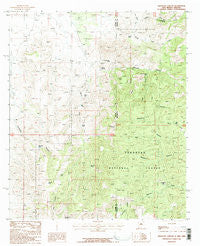 Skeleton Canyon New Mexico Historical topographic map, 1:24000 scale, 7.5 X 7.5 Minute, Year 1987