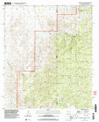 Skeleton Canyon New Mexico Historical topographic map, 1:24000 scale, 7.5 X 7.5 Minute, Year 1997