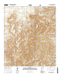 Skeleton Canyon New Mexico Current topographic map, 1:24000 scale, 7.5 X 7.5 Minute, Year 2017