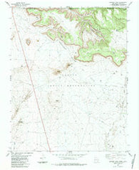 Skinney Rock New Mexico Historical topographic map, 1:24000 scale, 7.5 X 7.5 Minute, Year 1983