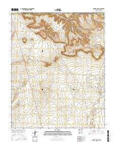 Skinney Rock New Mexico Current topographic map, 1:24000 scale, 7.5 X 7.5 Minute, Year 2017