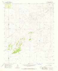 Skull Mesa New Mexico Historical topographic map, 1:24000 scale, 7.5 X 7.5 Minute, Year 1966
