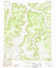 Smouse Mesa New Mexico Historical topographic map, 1:24000 scale, 7.5 X 7.5 Minute, Year 1985