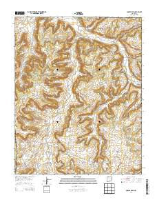 Smouse Mesa New Mexico Current topographic map, 1:24000 scale, 7.5 X 7.5 Minute, Year 2013