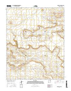 Snyder Lake New Mexico Current topographic map, 1:24000 scale, 7.5 X 7.5 Minute, Year 2017