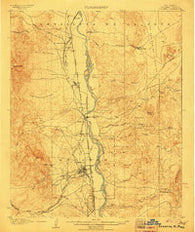 Socorro New Mexico Historical topographic map, 1:62500 scale, 15 X 15 Minute, Year 1906