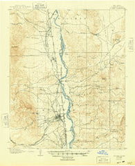 Socorro New Mexico Historical topographic map, 1:62500 scale, 15 X 15 Minute, Year 1906