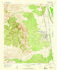 Socorro New Mexico Historical topographic map, 1:24000 scale, 7.5 X 7.5 Minute, Year 1959