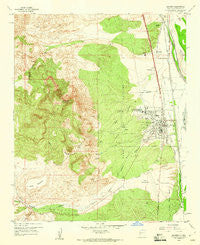 Socorro New Mexico Historical topographic map, 1:24000 scale, 7.5 X 7.5 Minute, Year 1959
