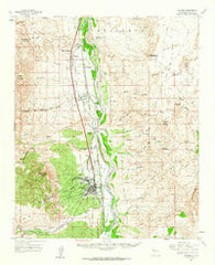 Socorro New Mexico Historical topographic map, 1:62500 scale, 15 X 15 Minute, Year 1959