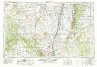 Socorro New Mexico Historical topographic map, 1:250000 scale, 1 X 2 Degree, Year 1954