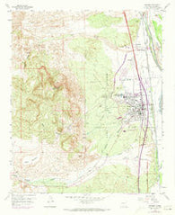 Socorro New Mexico Historical topographic map, 1:24000 scale, 7.5 X 7.5 Minute, Year 1959