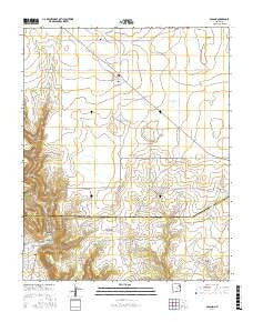 Solano New Mexico Current topographic map, 1:24000 scale, 7.5 X 7.5 Minute, Year 2017