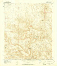 Souse Springs New Mexico Historical topographic map, 1:24000 scale, 7.5 X 7.5 Minute, Year 1959
