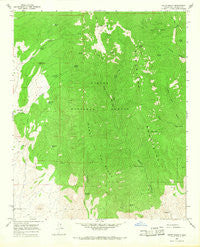 South Baldy New Mexico Historical topographic map, 1:24000 scale, 7.5 X 7.5 Minute, Year 1965