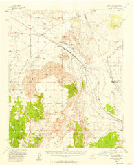 South Garcia New Mexico Historical topographic map, 1:62500 scale, 15 X 15 Minute, Year 1956