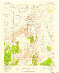 South Garcia New Mexico Historical topographic map, 1:62500 scale, 15 X 15 Minute, Year 1956