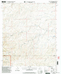 South Taylor Tank New Mexico Historical topographic map, 1:24000 scale, 7.5 X 7.5 Minute, Year 2001