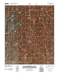 South Baldy New Mexico Historical topographic map, 1:24000 scale, 7.5 X 7.5 Minute, Year 2011