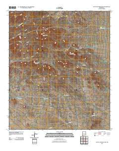 South Pyramid Peak New Mexico Historical topographic map, 1:24000 scale, 7.5 X 7.5 Minute, Year 2010