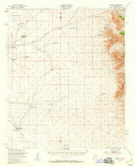 Sowell New Mexico Historical topographic map, 1:62500 scale, 15 X 15 Minute, Year 1948