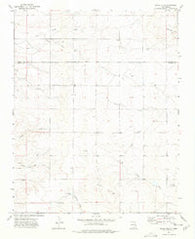 Spear Hills New Mexico Historical topographic map, 1:24000 scale, 7.5 X 7.5 Minute, Year 1974