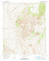 Squaw Peak New Mexico Historical topographic map, 1:24000 scale, 7.5 X 7.5 Minute, Year 1965