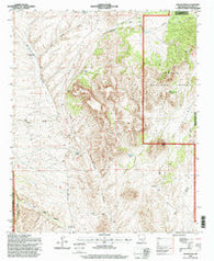 Squaw Peak New Mexico Historical topographic map, 1:24000 scale, 7.5 X 7.5 Minute, Year 1995