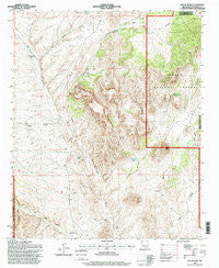 Squaw Peak New Mexico Historical topographic map, 1:24000 scale, 7.5 X 7.5 Minute, Year 1995