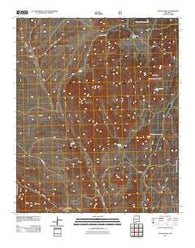 Squaw Peak New Mexico Historical topographic map, 1:24000 scale, 7.5 X 7.5 Minute, Year 2011