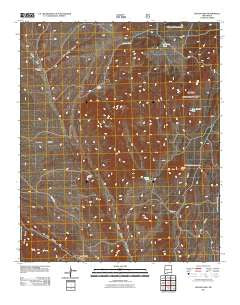 Squaw Peak New Mexico Historical topographic map, 1:24000 scale, 7.5 X 7.5 Minute, Year 2011