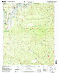 Squirrel Springs Canyon New Mexico Historical topographic map, 1:24000 scale, 7.5 X 7.5 Minute, Year 1999