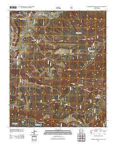 Squirrel Springs Canyon New Mexico Historical topographic map, 1:24000 scale, 7.5 X 7.5 Minute, Year 2011