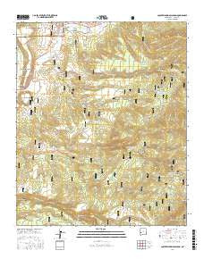 Squirrel Springs Canyon New Mexico Current topographic map, 1:24000 scale, 7.5 X 7.5 Minute, Year 2017