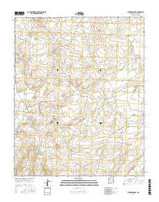 Standing Rock New Mexico Current topographic map, 1:24000 scale, 7.5 X 7.5 Minute, Year 2017