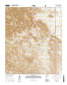 Steel Hill New Mexico Current topographic map, 1:24000 scale, 7.5 X 7.5 Minute, Year 2017