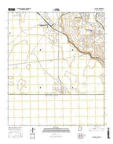 Strauss New Mexico Current topographic map, 1:24000 scale, 7.5 X 7.5 Minute, Year 2017