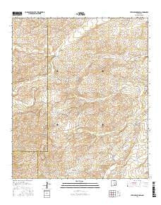 Strychnine Draw New Mexico Current topographic map, 1:24000 scale, 7.5 X 7.5 Minute, Year 2017