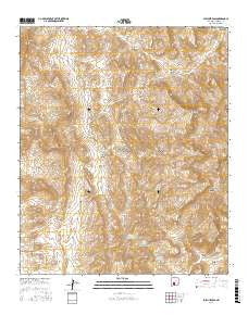 Sulphur Pass New Mexico Current topographic map, 1:24000 scale, 7.5 X 7.5 Minute, Year 2017