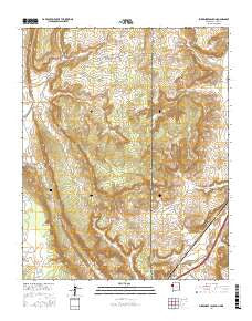 Surrender Canyon New Mexico Current topographic map, 1:24000 scale, 7.5 X 7.5 Minute, Year 2017
