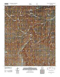Surveyors Canyon New Mexico Historical topographic map, 1:24000 scale, 7.5 X 7.5 Minute, Year 2011