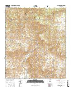Surveyors Canyon New Mexico Current topographic map, 1:24000 scale, 7.5 X 7.5 Minute, Year 2017